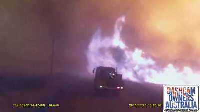 ? The sheer speed and intesity of a Bushfire.
