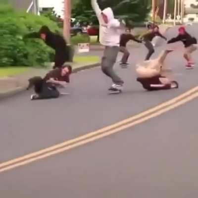 Dudes skating