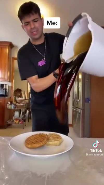 His face at the end