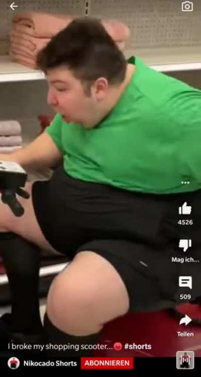 The scooter discriminates him ?