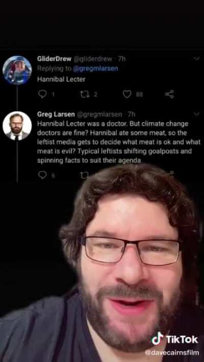 Man uses right-wing logic to defend notoriously evil people.