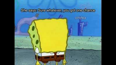 hehe, Spongebag no sweat
