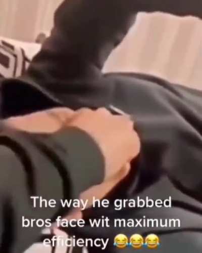literal facepalm