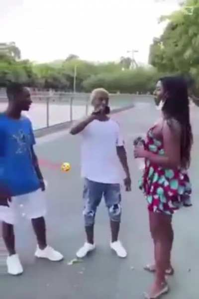 Don’t know what he said but looks painful ?