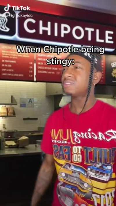 Chipotle workers be mad stingy ? then always have an attitude when you ask for extra