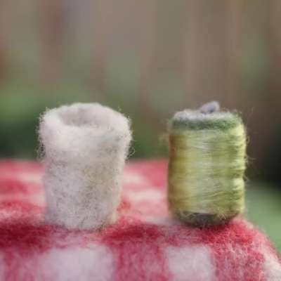 Fiber artist, Andrea Love's stop motion animation titled, "Summer Grill"