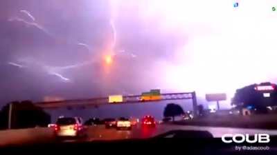 ? This lightning in texas from Hurricane Larua