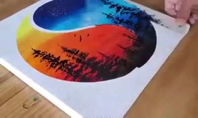 Day &amp; Night painting