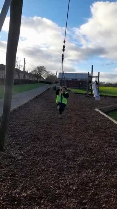 Never too old to play in the park ?