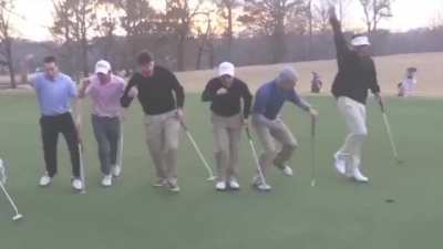 Just Guys All Putting In The Same Hole