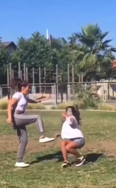 Oops right in the face