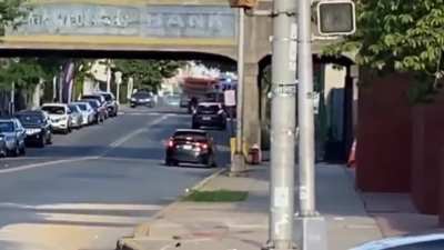 2 fire trucks collided on Broadway and Straight Street in Paterson, NJ. 8 Hurt, 1 Serious.