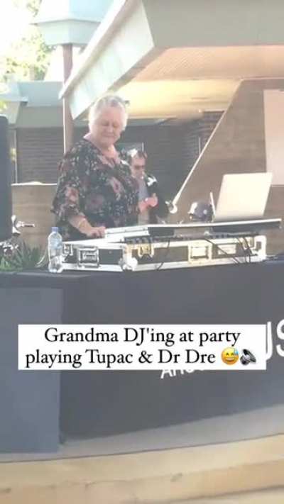 Grandma slaying it