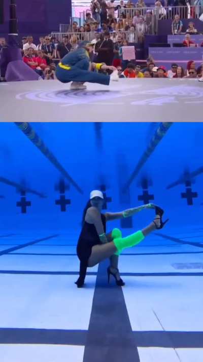 Synchronized swimming world champion Kristina Makushenko's reprise of RayGun's (in)famous moves.