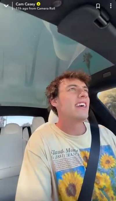 Rich TikTok Zoomer intentionally speeds on public road to "wake himself up"