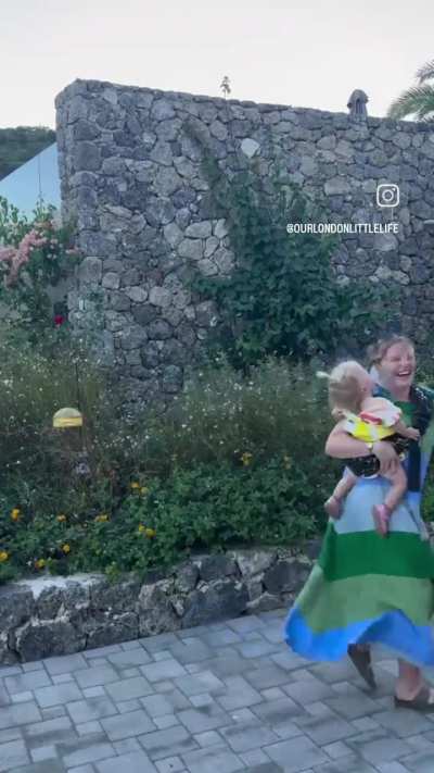You can tell she enjoyed this part of their trip.