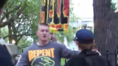 To sucker punch this guy