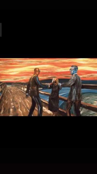 A different interpretation of "The Scream" painting.