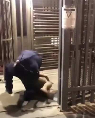 Spitting on a cop