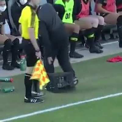 To kick a crate