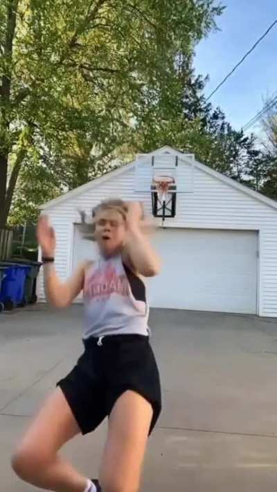 The rim didn't like her dance