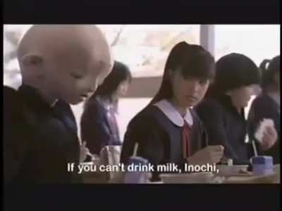 Horny alien kid milk commercials..