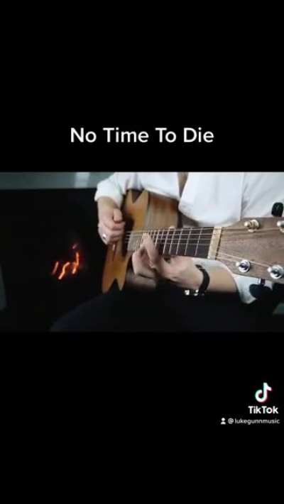 No Time To Die, Bond theme played on one guitar!