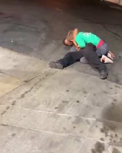 To end a fight amicably