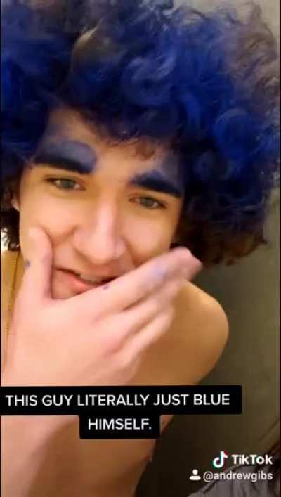 He blue himself