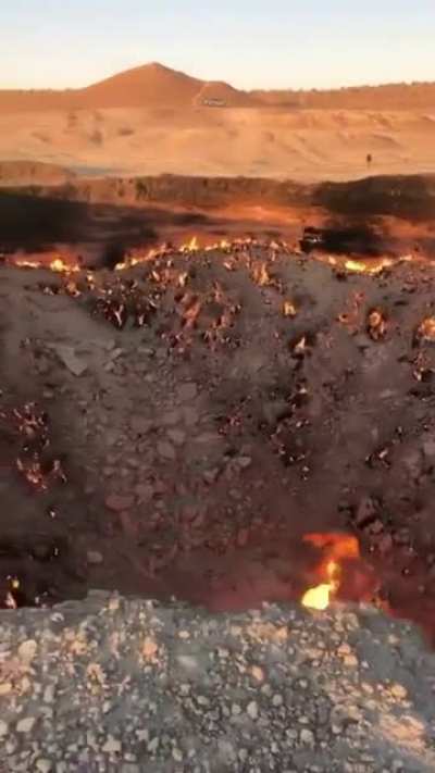 ? "Gate of Hell" This fire pit in Turkmenistan’s Karakum desert has been burning since 1971.