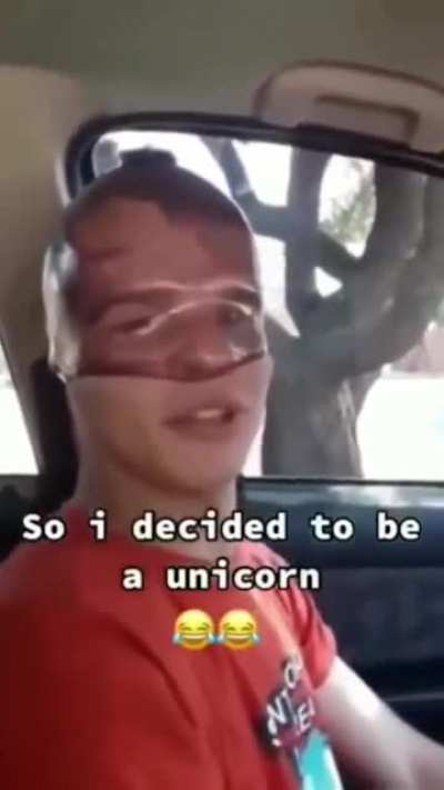 He is a unicorn