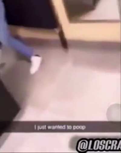 He just wanted to poop