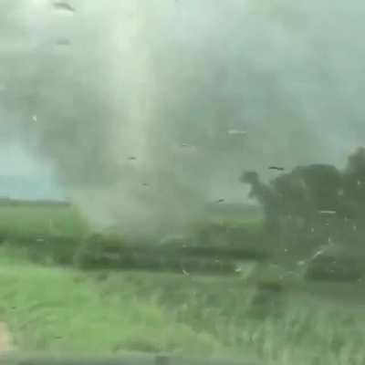 Crazy tornado near Minnesota, USA.