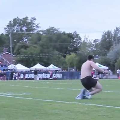 Streaking in the middle of a football game