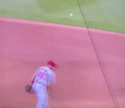 To make a throw to first base
