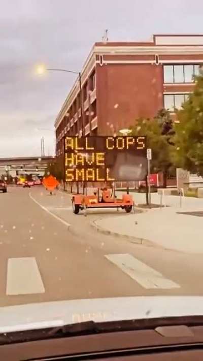 People have been hacking the traffic signs in my city