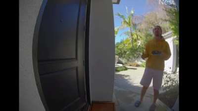 Talking to your neighbor about her flood lights while absolutely stoned? Nailed it. ?