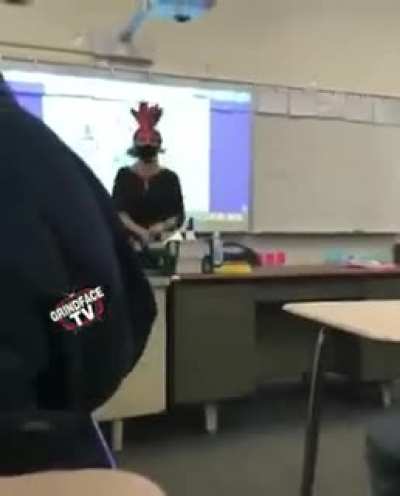 California Teacher Goes On Insane Native American "Dance" and "Chant"
