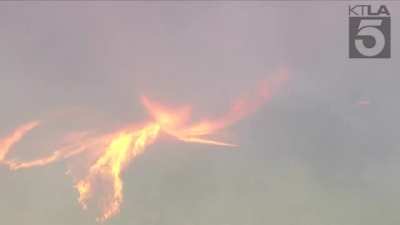 ? The "fire tornado": Tentacles of fire interlocking with such intensity to form an 'fire tornado'. Happened in California