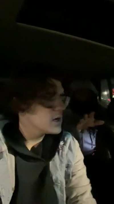 Just some guys being dudes. Listening to some HARD ass music