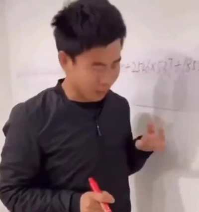Guy uses ABACUS method(Chinese way to calculate difficult math with fingers)
