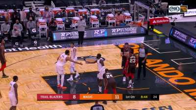 [Highlight] Jusuf Nurkic says "ball don't lie" and the ref is amused