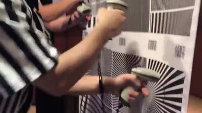 jamming with nothing but barcode scanners and some paper
