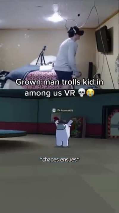 Traumatizing kid on Among Us VR