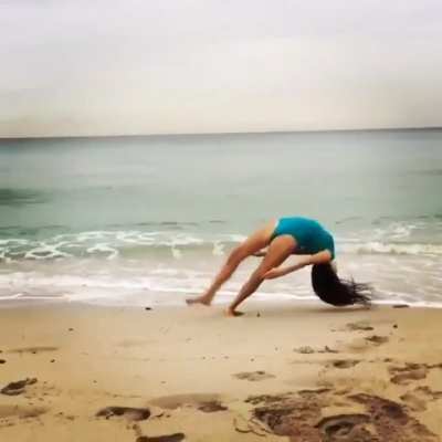 Doing a front flip