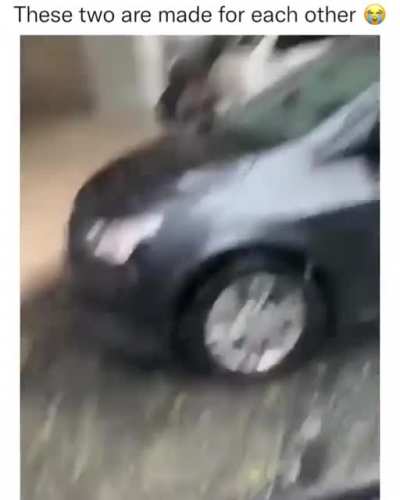 to hug each other