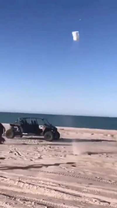 experiment on beach
