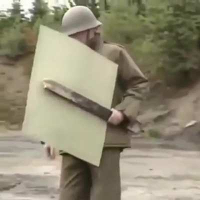 He "felt" the mine ?