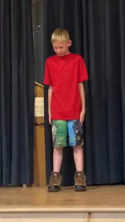 I bet he regrets getting on that stage