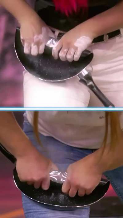 Most frying pans rolled in one minute (female)